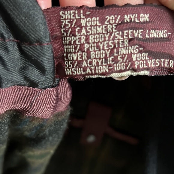 Newport Harbor insulated wool/cashmere mid length car coat. Dark navy blue . XL - Picture 10 of 10